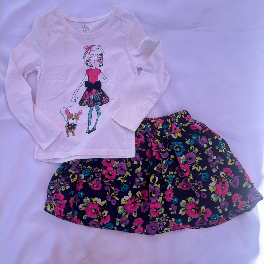 Place Kids Matching Set - White and Multicolor